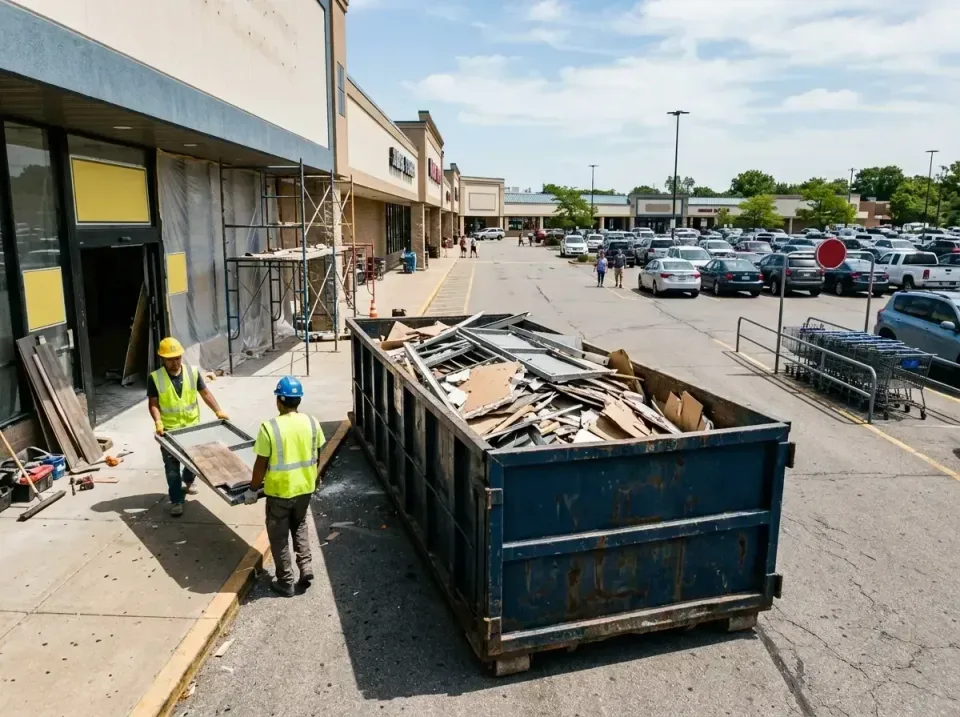 retail-store-renovation-debris-003 — frequently asked questions, Roll-off Dumpster Rentals in Flower Mound, TX